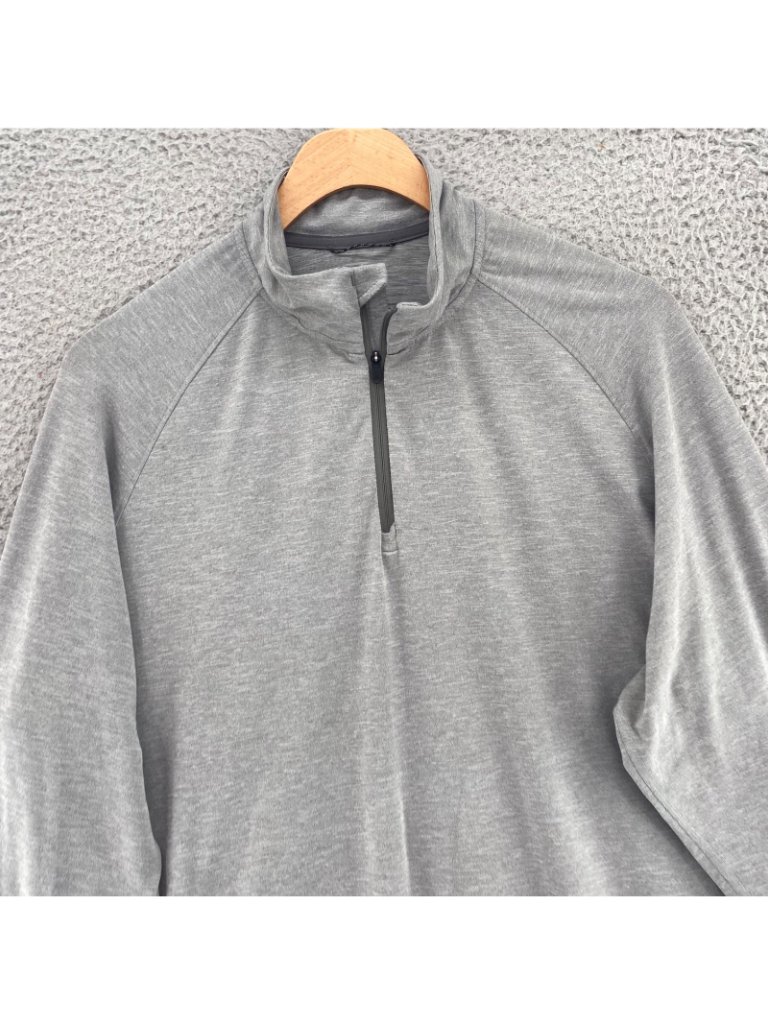Rei Jacket Womens Extra Large Gray Heather 1/4 Zip Mock Neck Long Raglan Sleeves — image 2 of 8